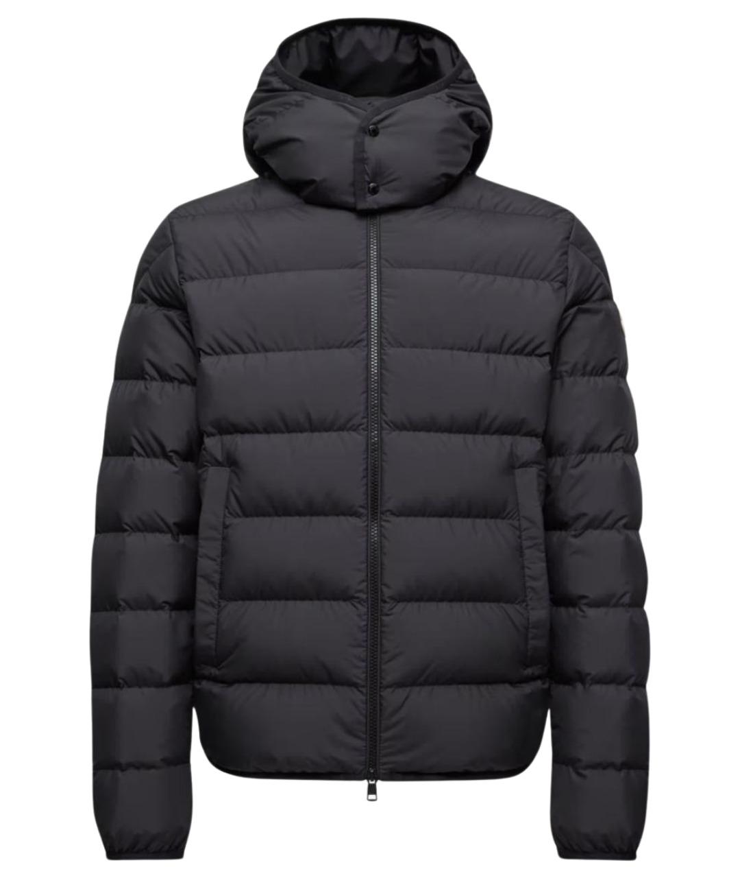 MONCLER Черная полиэстеровая куртка, фото 1