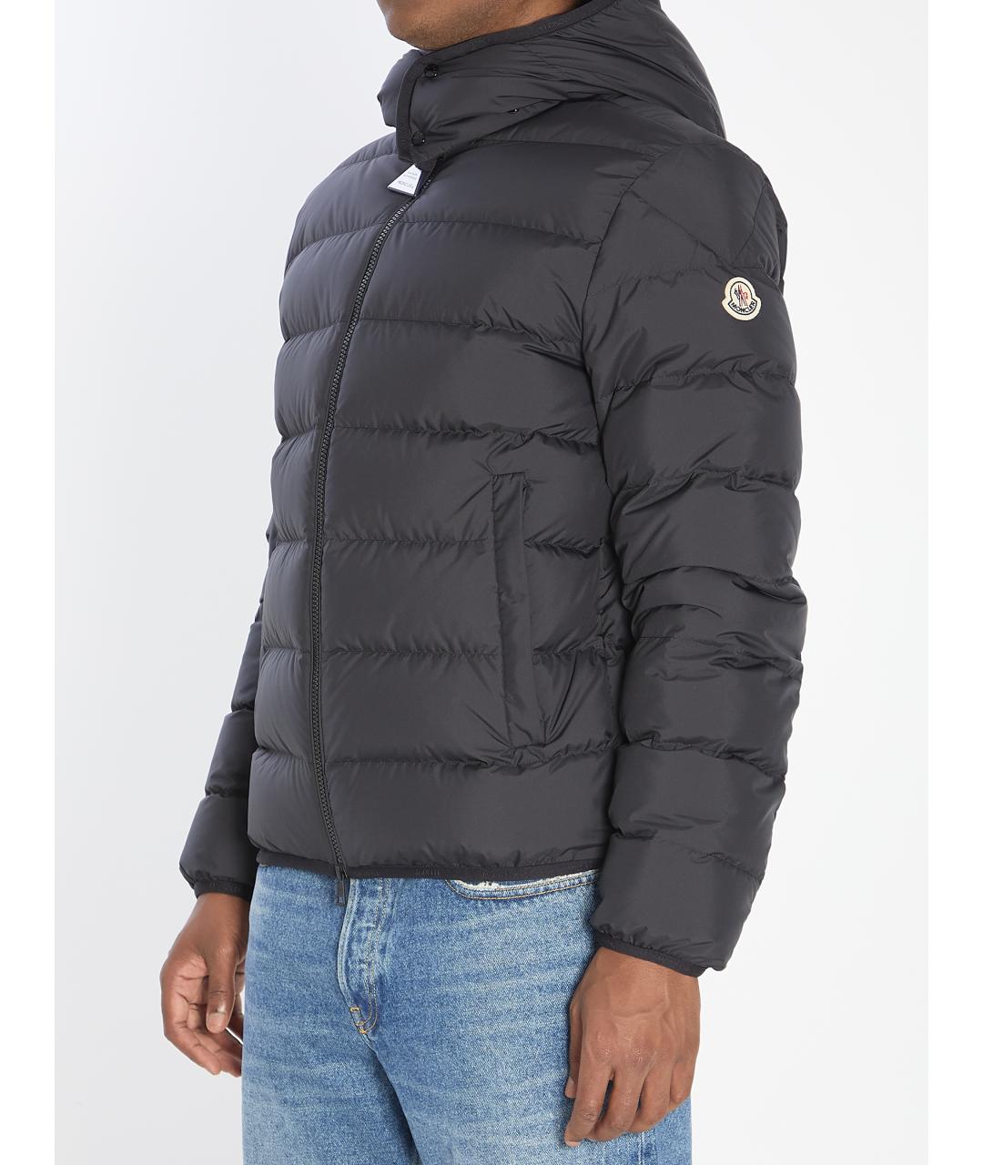 MONCLER Черная полиэстеровая куртка, фото 3