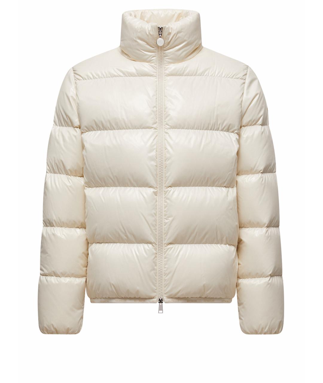MONCLER Белая полиамидовая куртка, фото 1