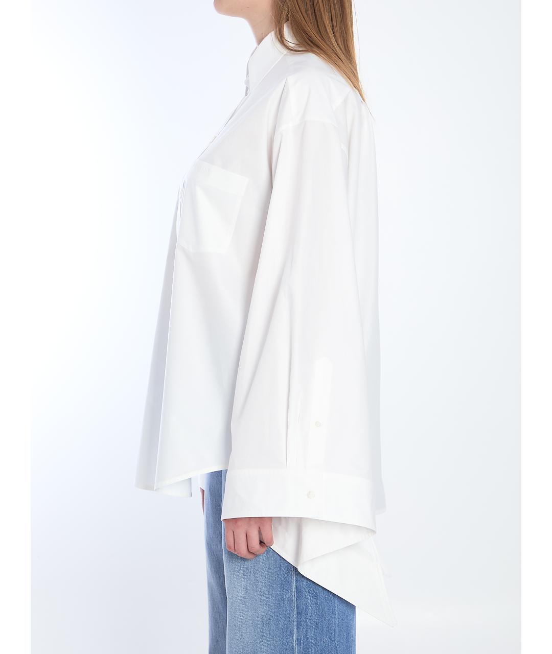 BALENCIAGA Белая хлопковая рубашка, фото 4