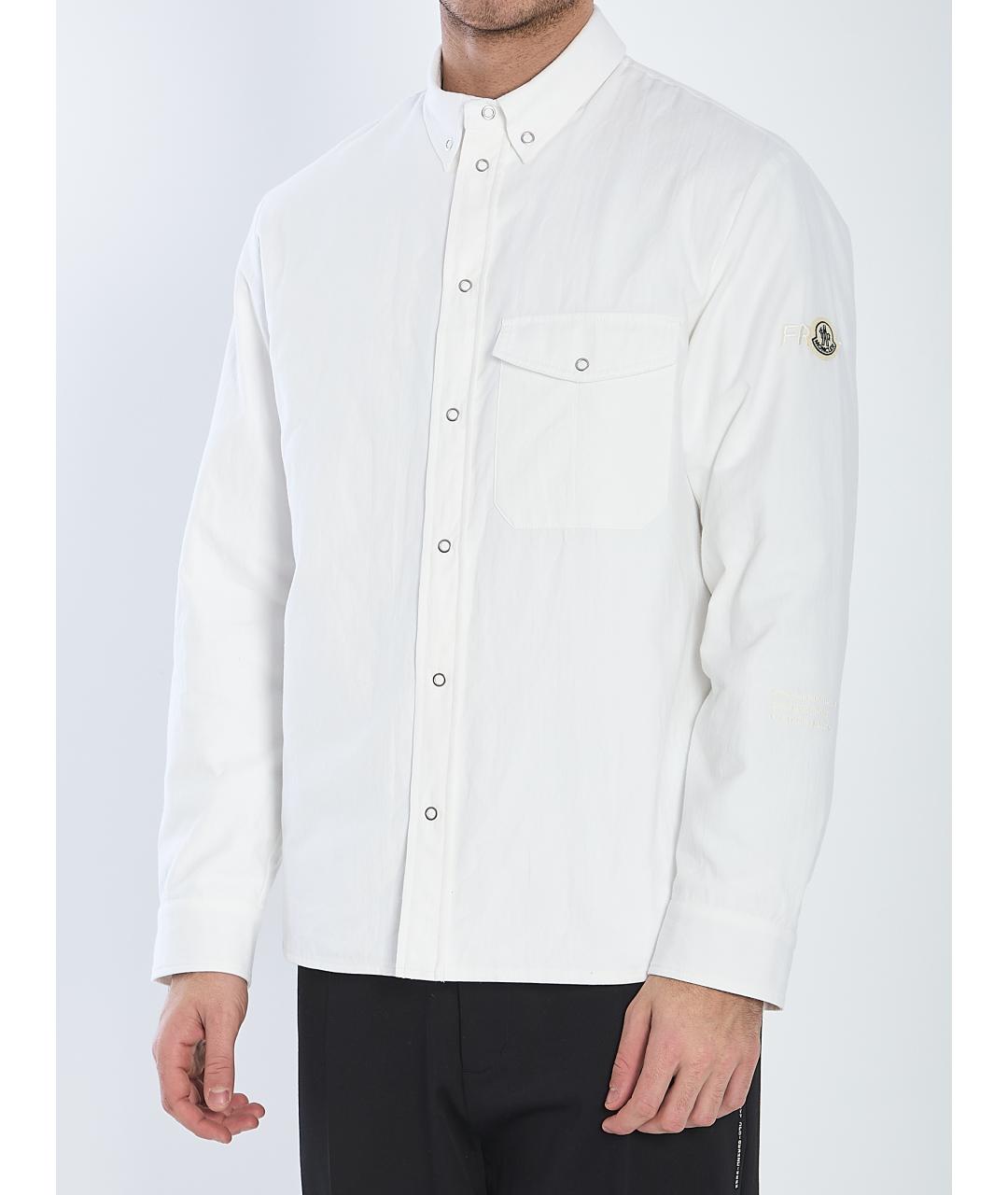 MONCLER Белая хлопковая куртка, фото 3