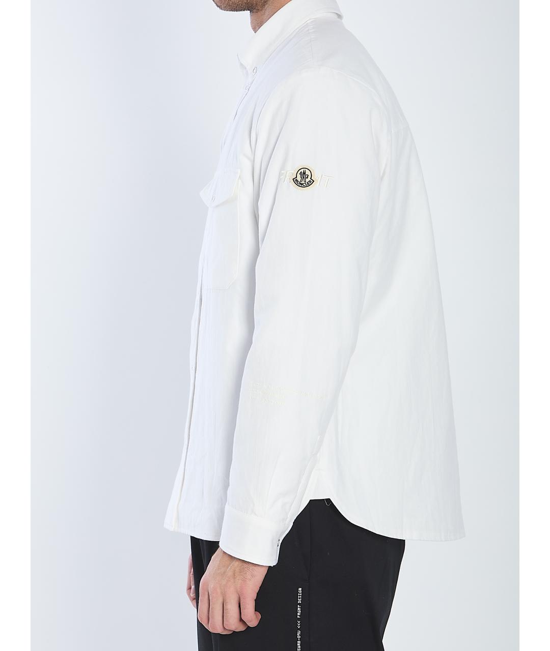 MONCLER Белая хлопковая куртка, фото 4