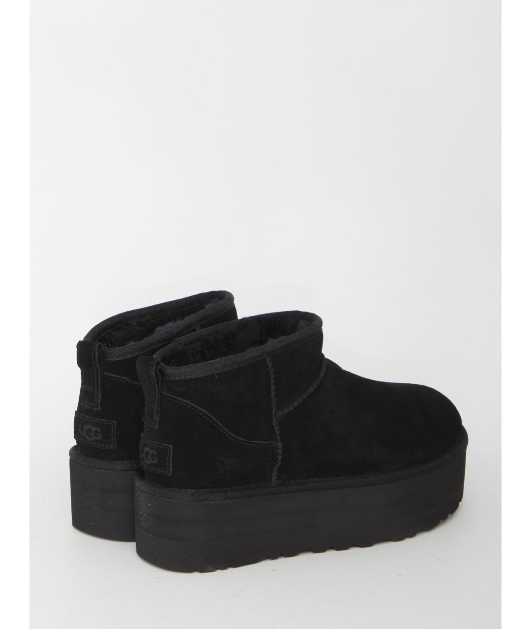 UGG AUSTRALIA Черные замшевые ботинки, фото 3