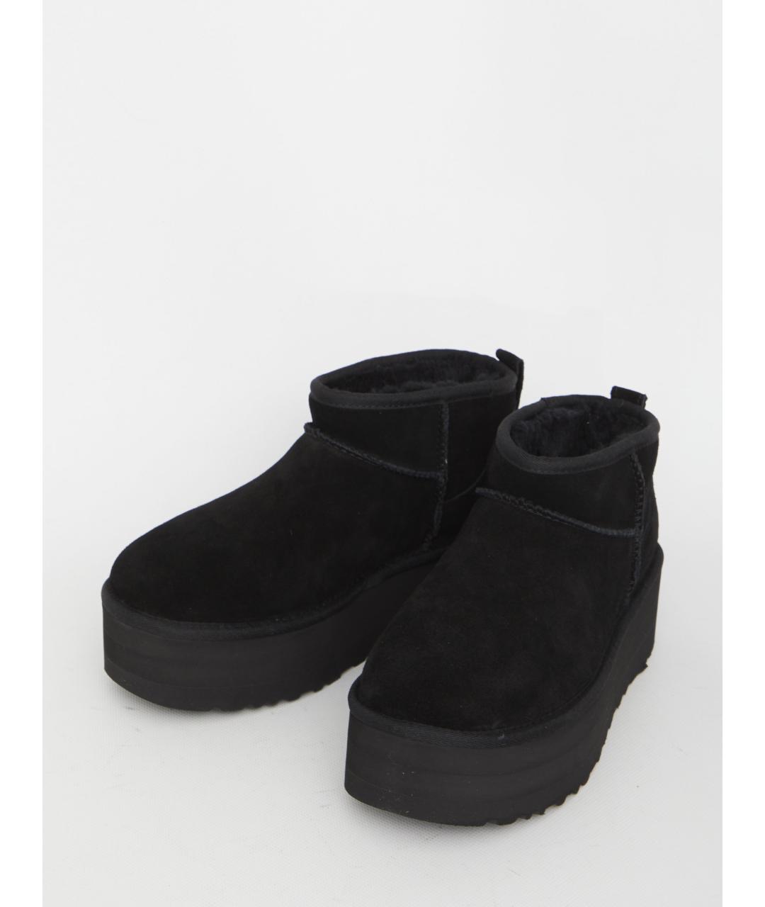 UGG AUSTRALIA Черные замшевые ботинки, фото 5