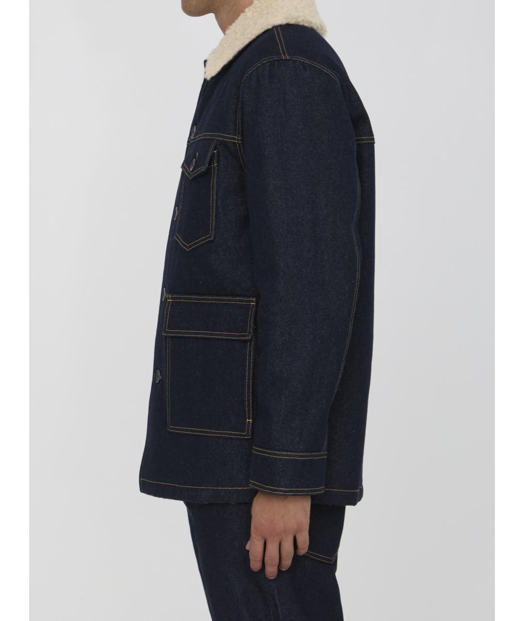 GOLDEN GOOSE DELUXE BRAND Синяя хлопковая куртка, фото 4