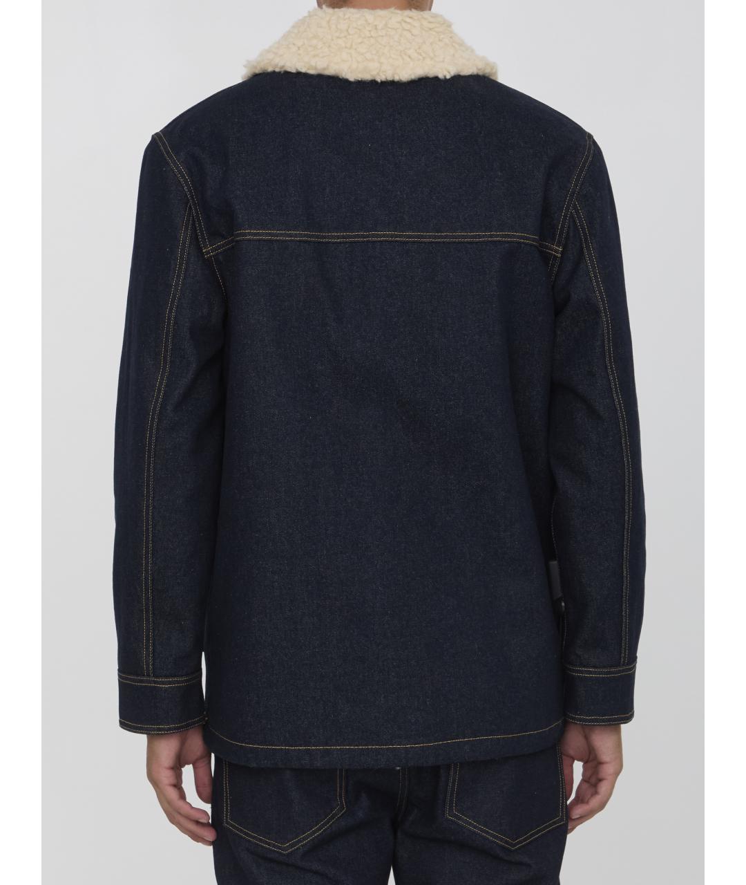 GOLDEN GOOSE DELUXE BRAND Синяя хлопковая куртка, фото 5