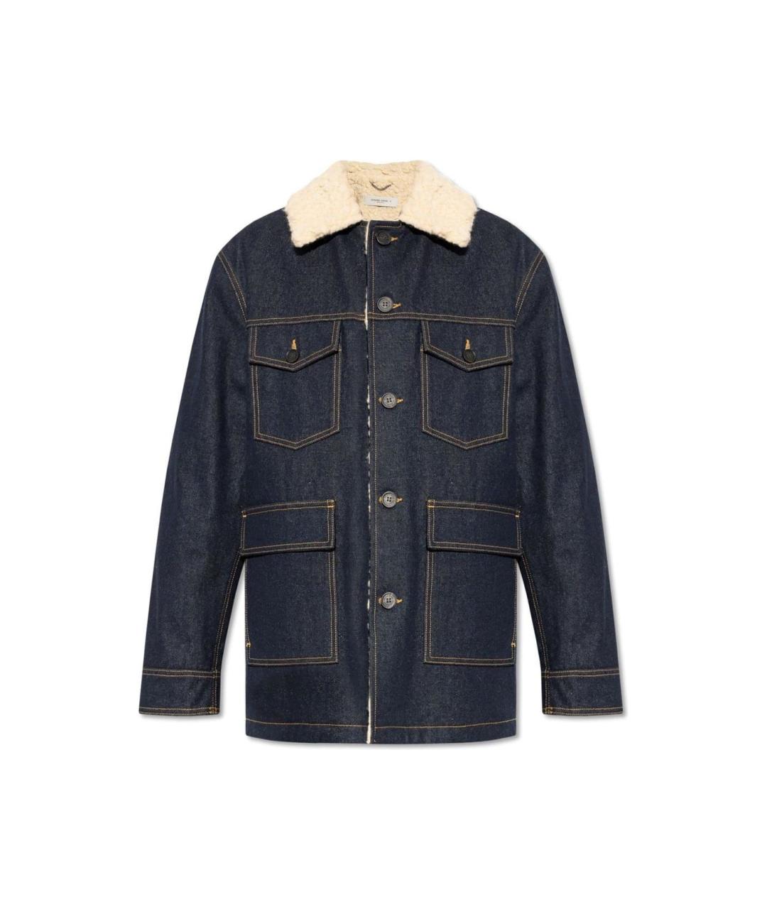 GOLDEN GOOSE DELUXE BRAND Синяя хлопковая куртка, фото 1