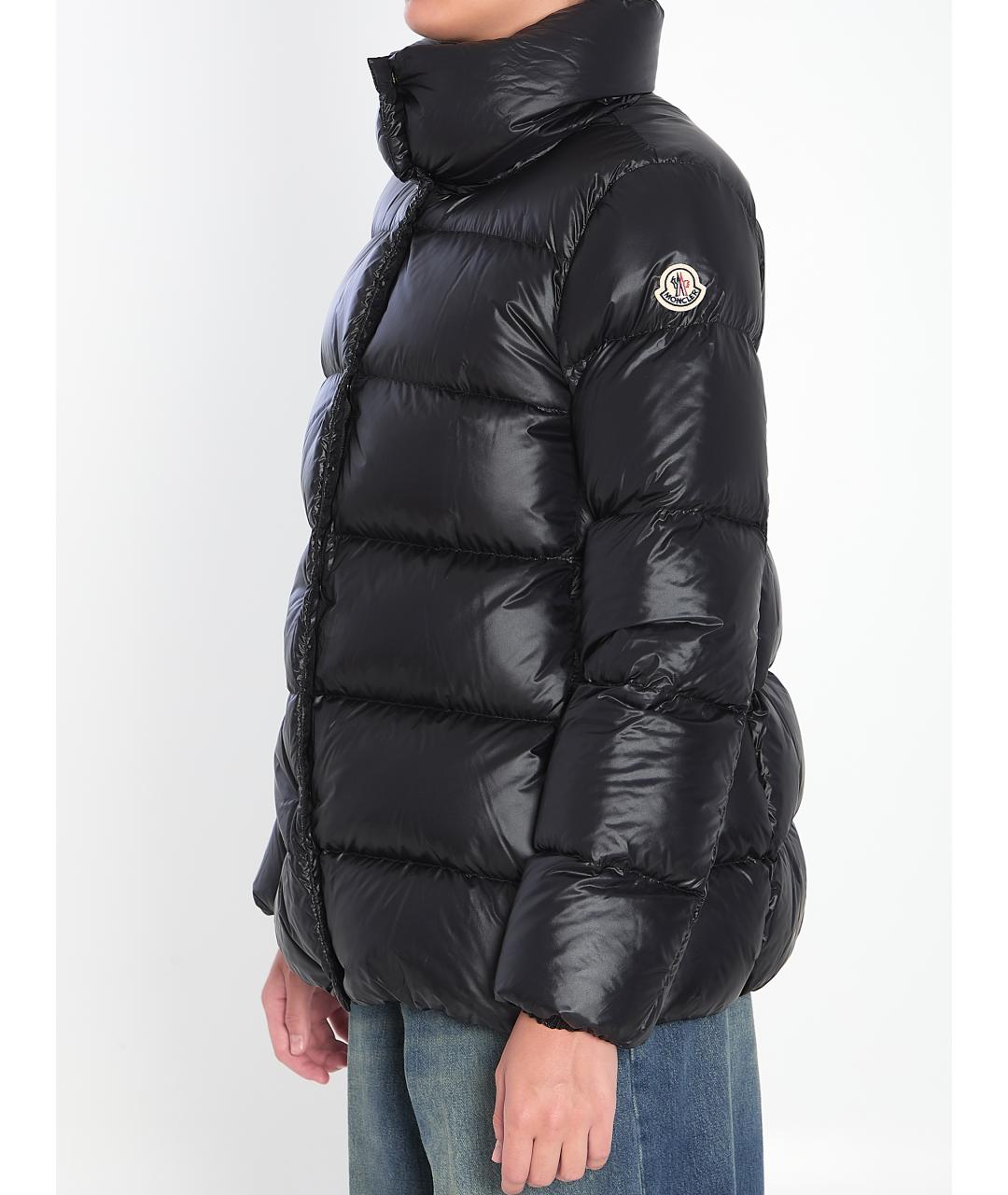MONCLER Черная полиамидовая куртка, фото 3