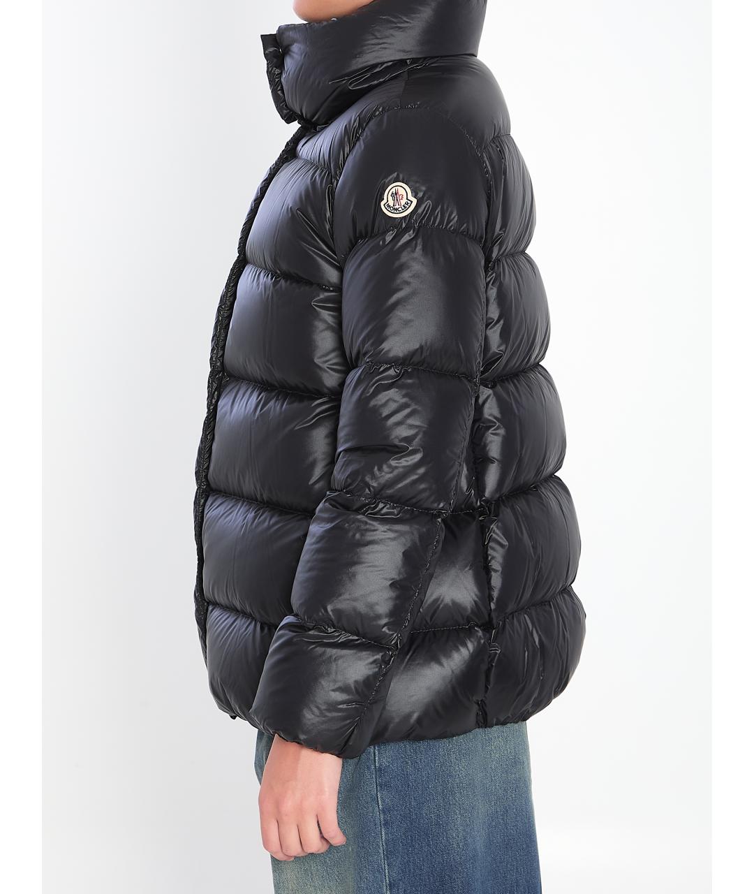 MONCLER Черная полиамидовая куртка, фото 4
