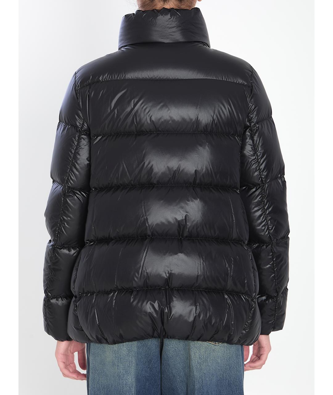 MONCLER Черная полиамидовая куртка, фото 5