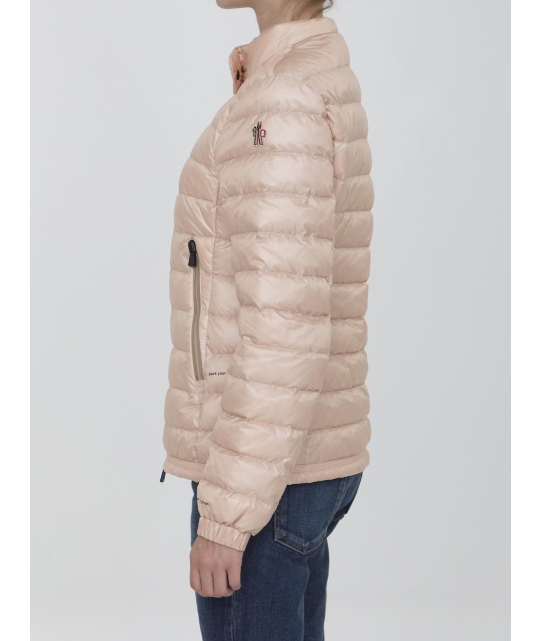 MONCLER GRENOBLE Розовая полиамидовая куртка, фото 4