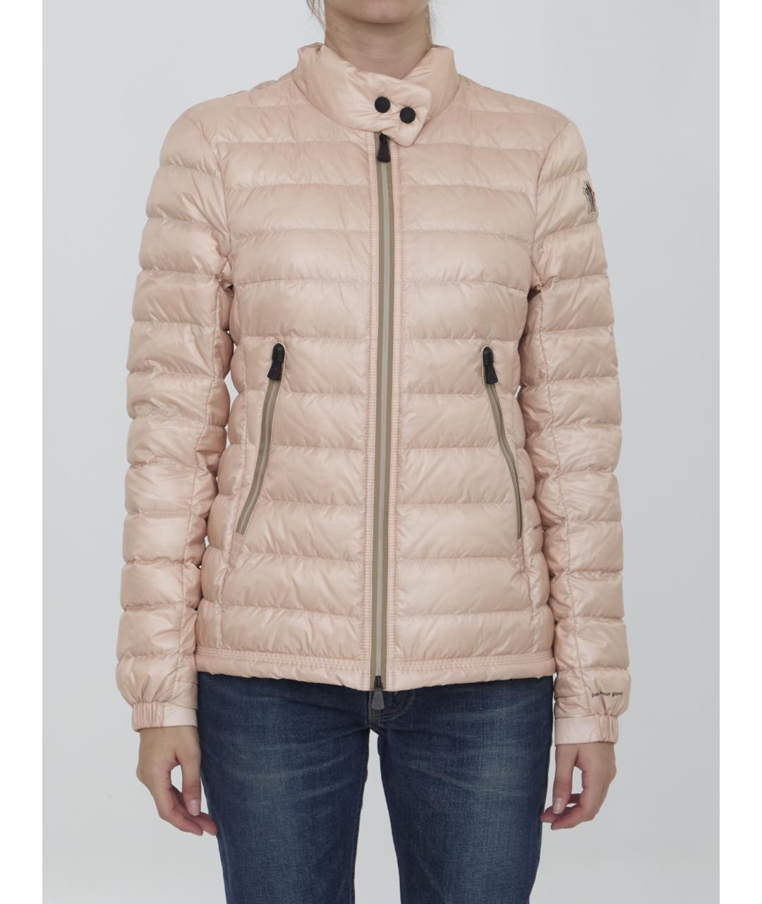 MONCLER GRENOBLE Розовая полиамидовая куртка, фото 2