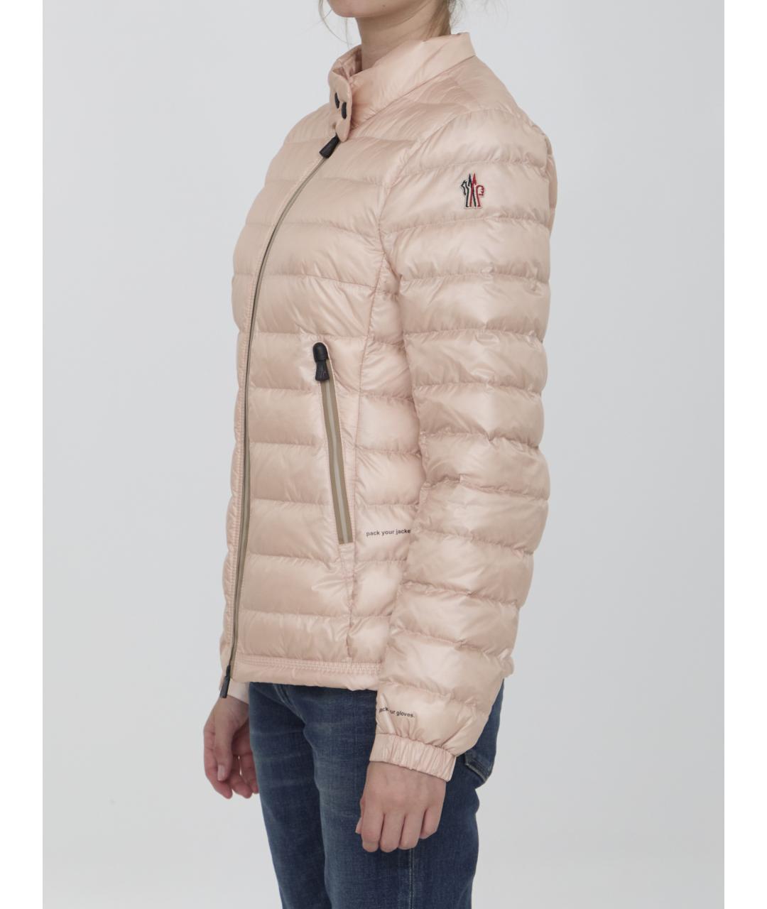 MONCLER GRENOBLE Розовая полиамидовая куртка, фото 3