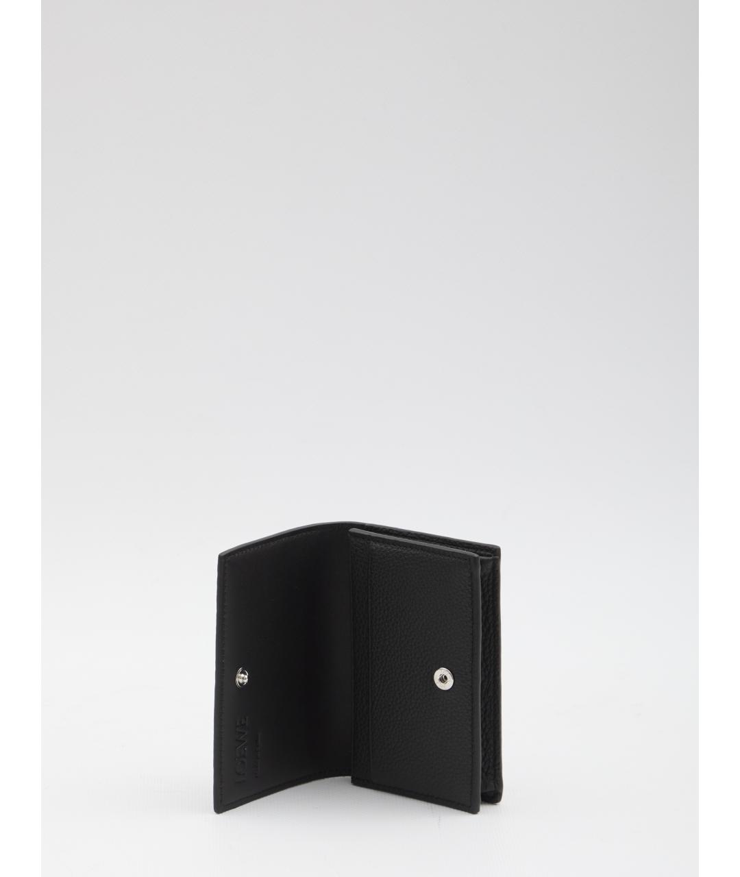 LOEWE Черный кожаный кошелек, фото 3