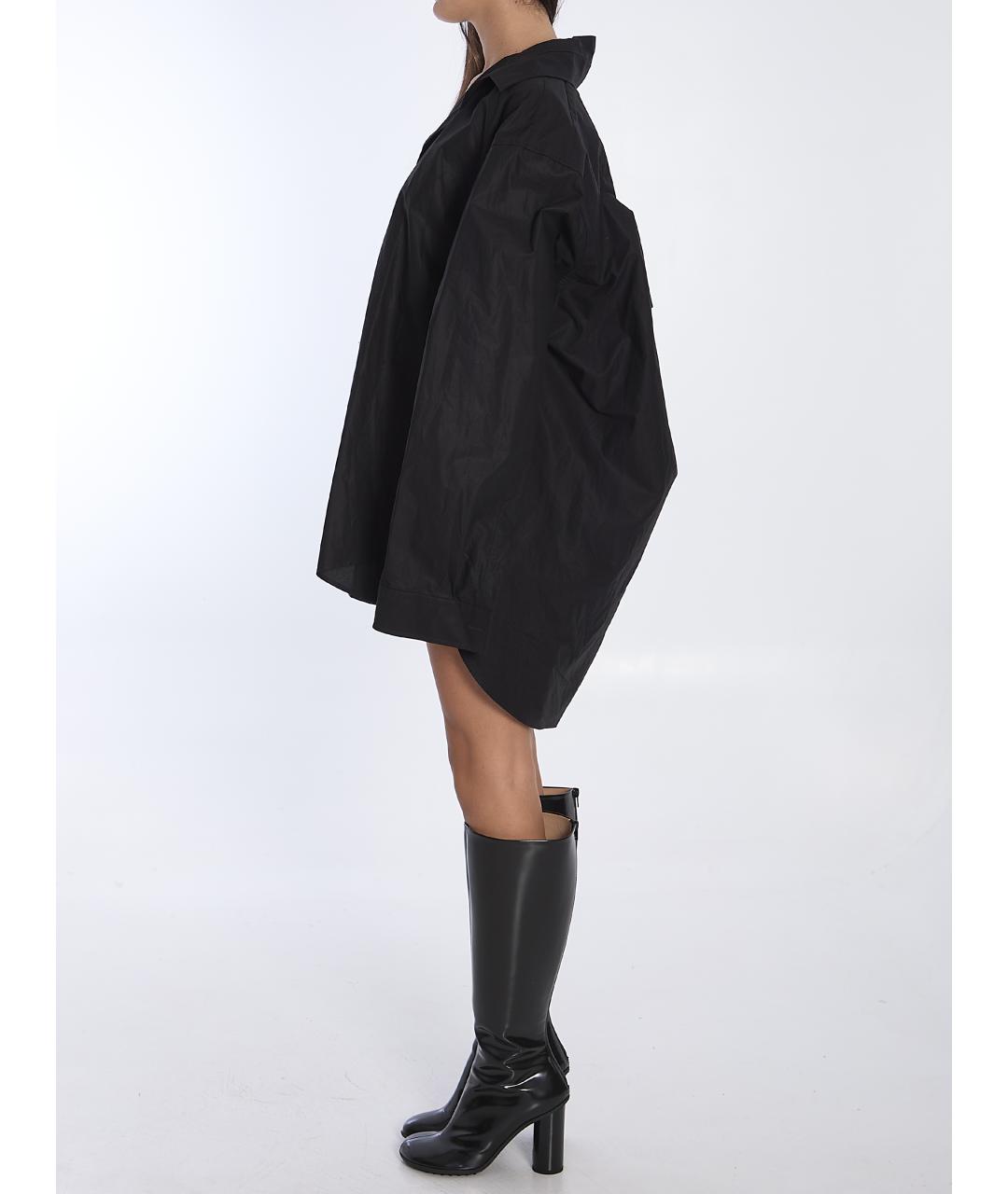 BALENCIAGA Черное хлопковое повседневное платье, фото 3
