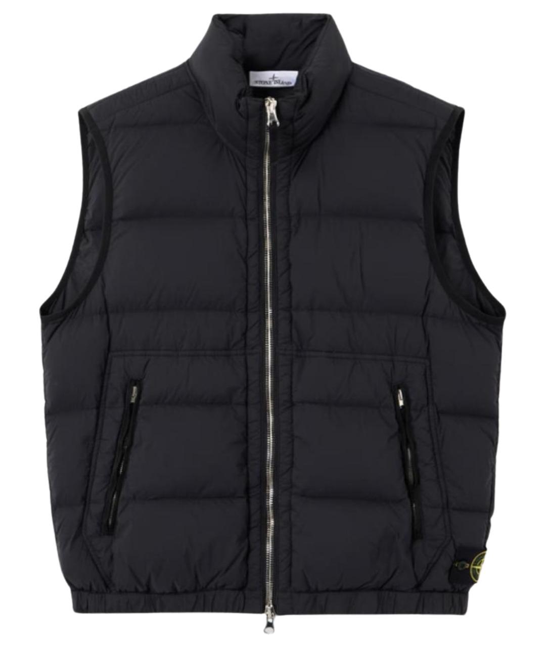 STONE ISLAND Черная синтетическая жилетка, фото 1