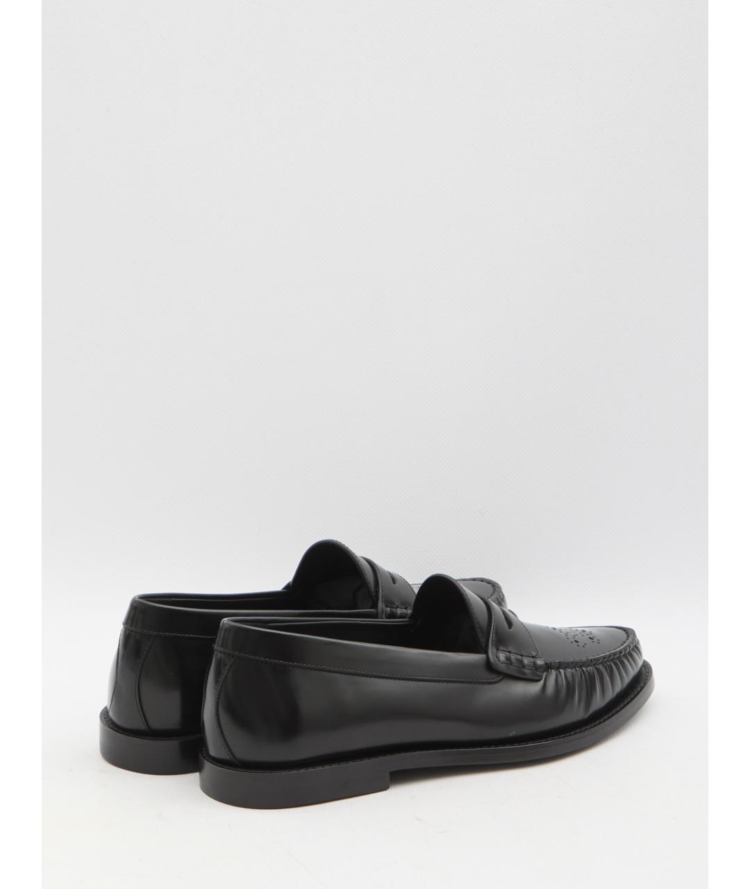CELINE Черные кожаные лоферы, фото 3
