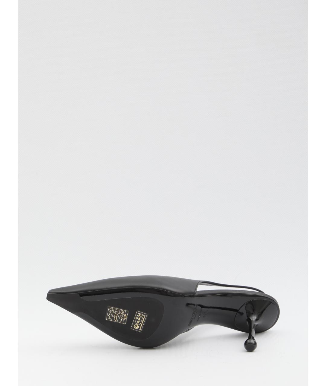 JIMMY CHOO Черные кожаные туфли, фото 4