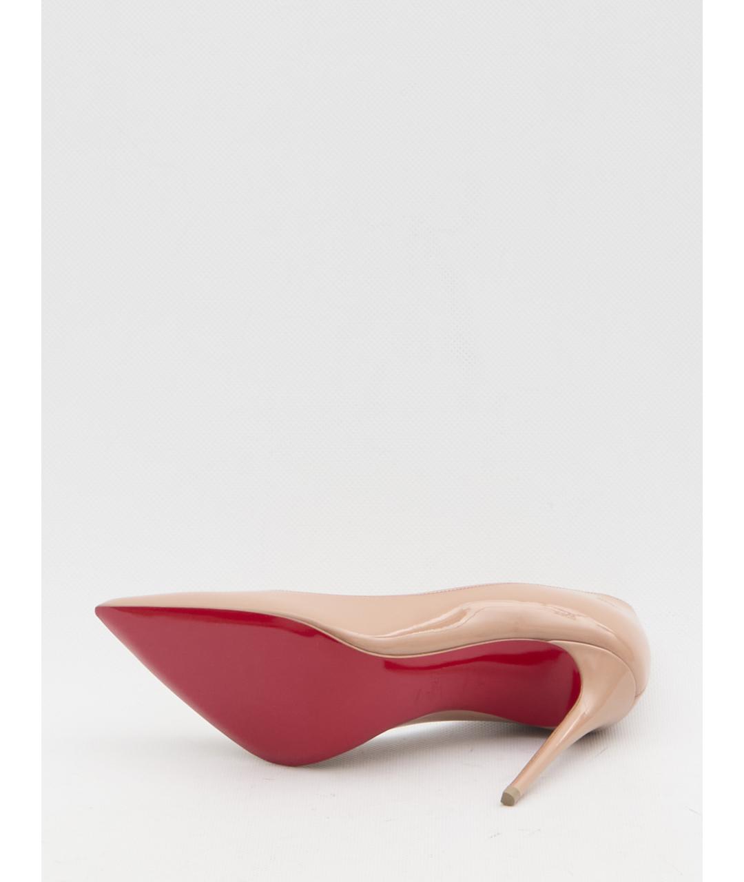 CHRISTIAN LOUBOUTIN Розовые кожаные туфли, фото 4