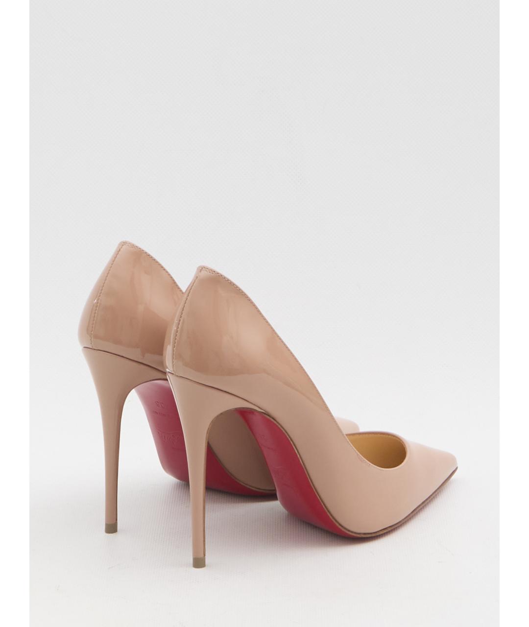CHRISTIAN LOUBOUTIN Розовые кожаные туфли, фото 3