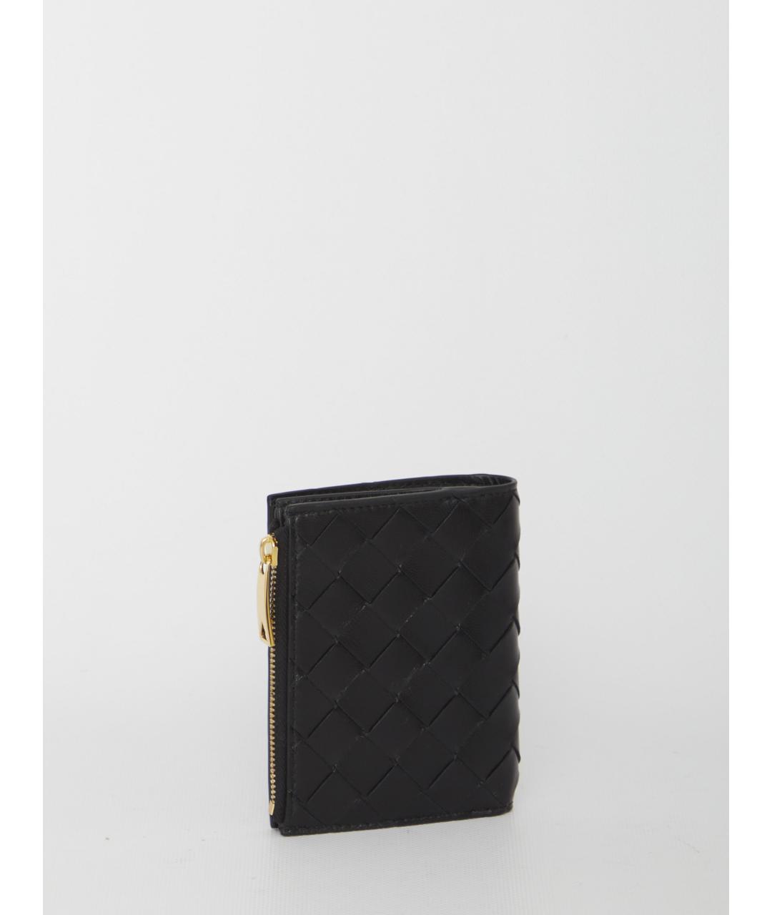 BOTTEGA VENETA Черный кожаный кошелек, фото 2
