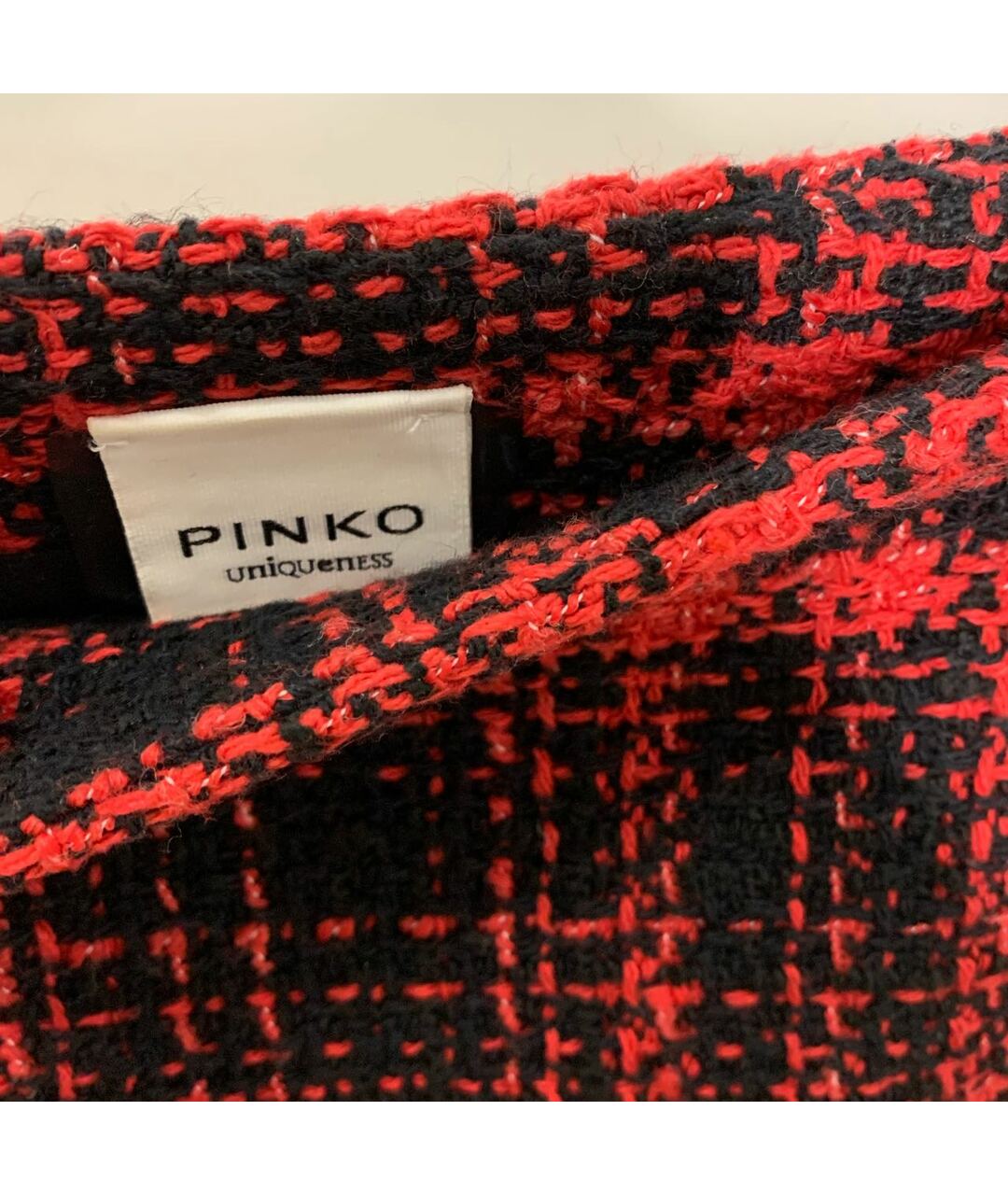 PINKO Красная юбка мини, фото 3