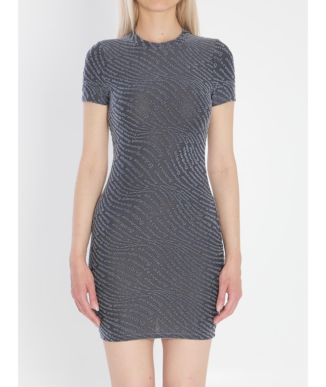 ALEXANDER WANG Серое платье, фото 2