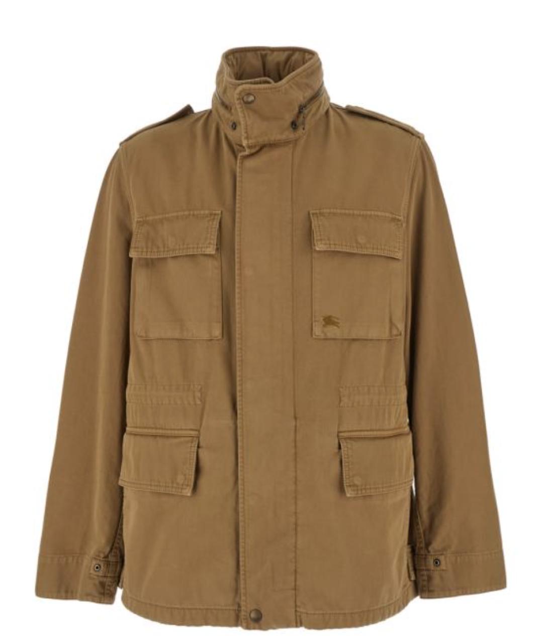 BURBERRY Коричневая хлопковая куртка, фото 1
