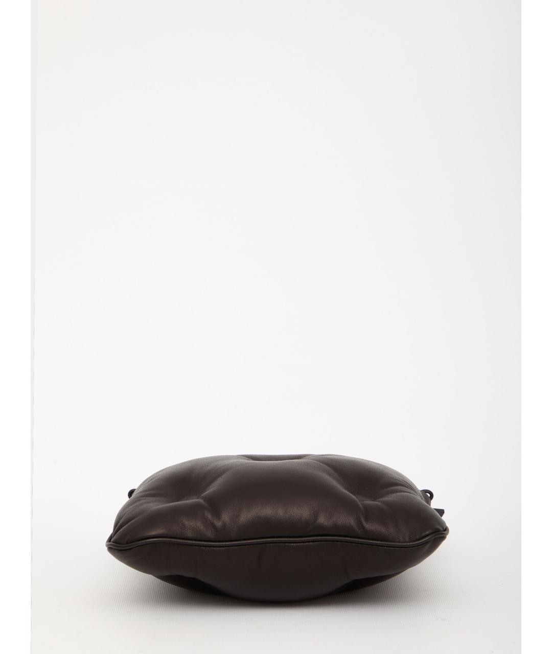 MAISON MARGIELA Черная кожаная сумка на плечо, фото 3
