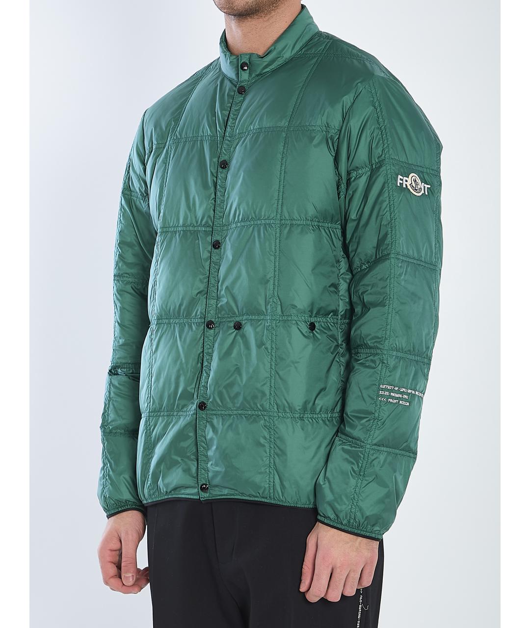 MONCLER Зеленая полиамидовая куртка, фото 3