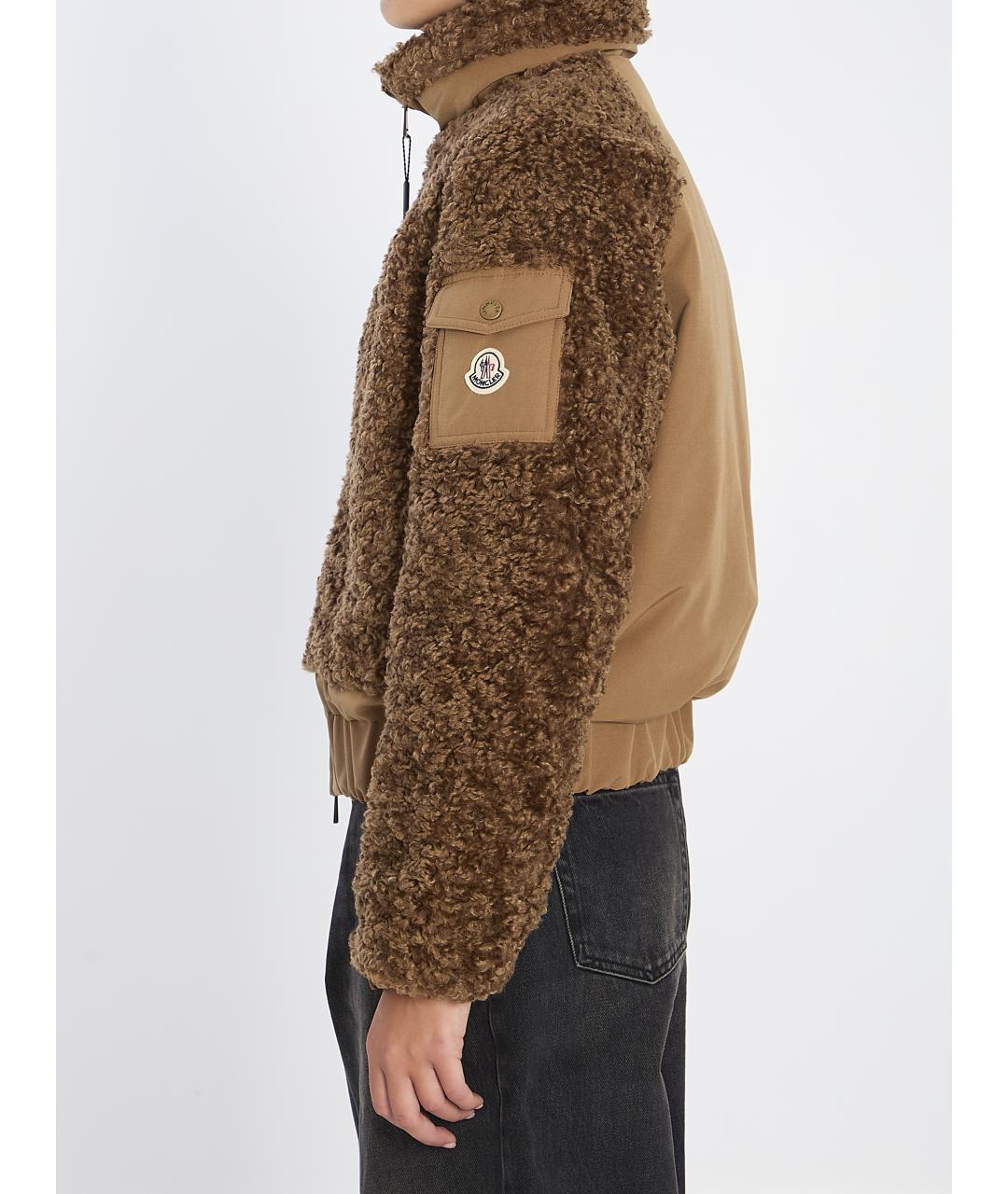 MONCLER Коричневая куртка, фото 4