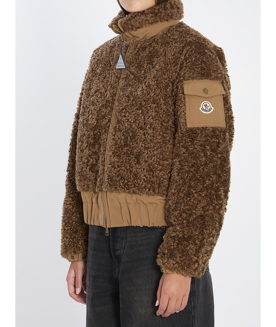 MONCLER Коричневая куртка, фото 3