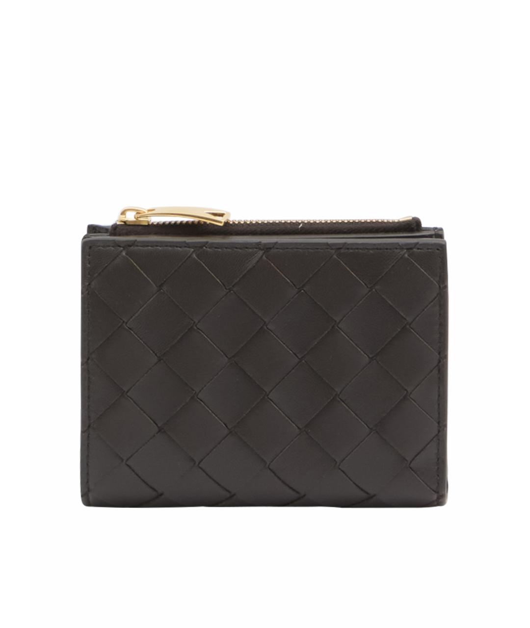 BOTTEGA VENETA Коричневый кожаный кошелек, фото 1