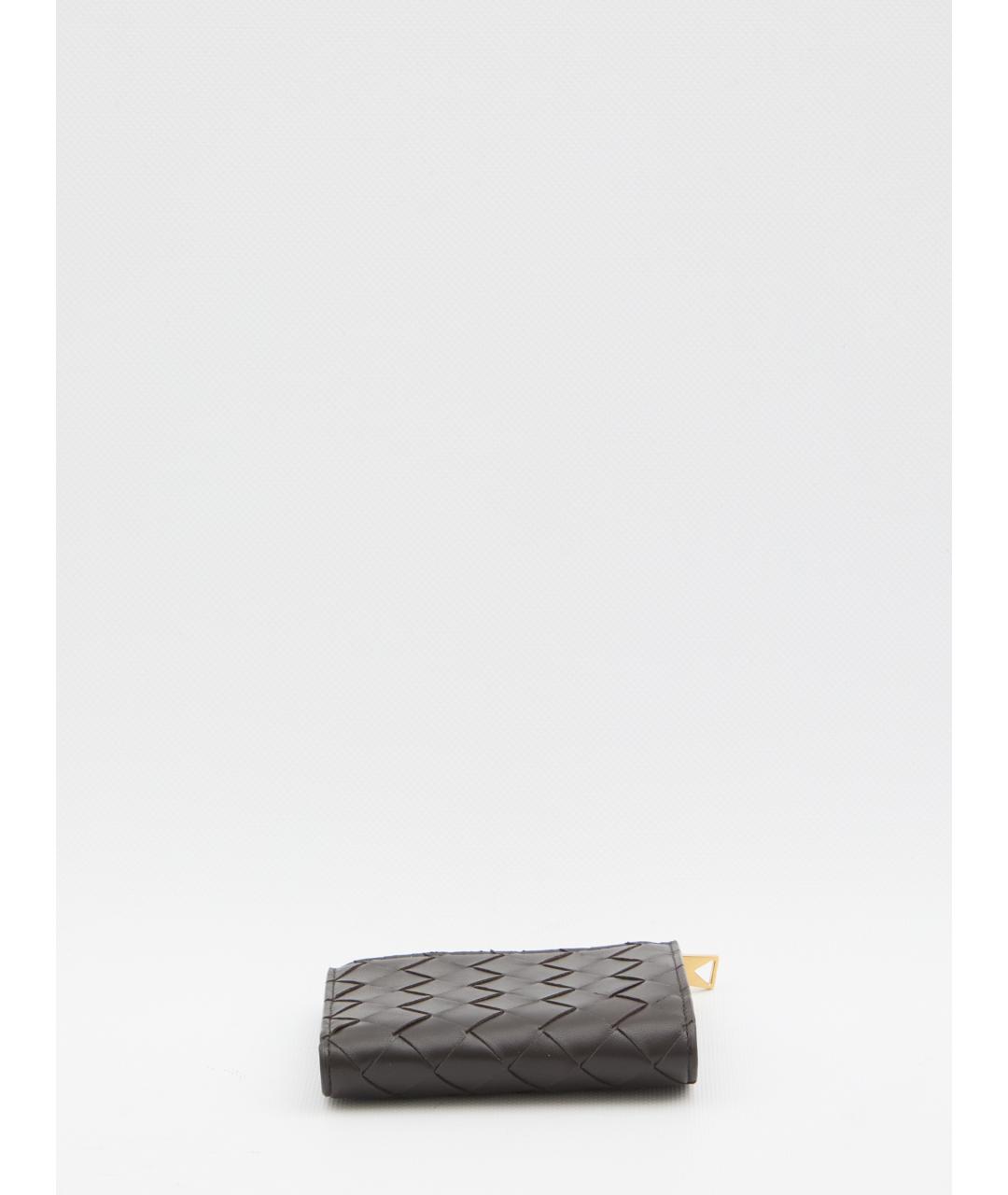 BOTTEGA VENETA Коричневый кожаный кошелек, фото 3
