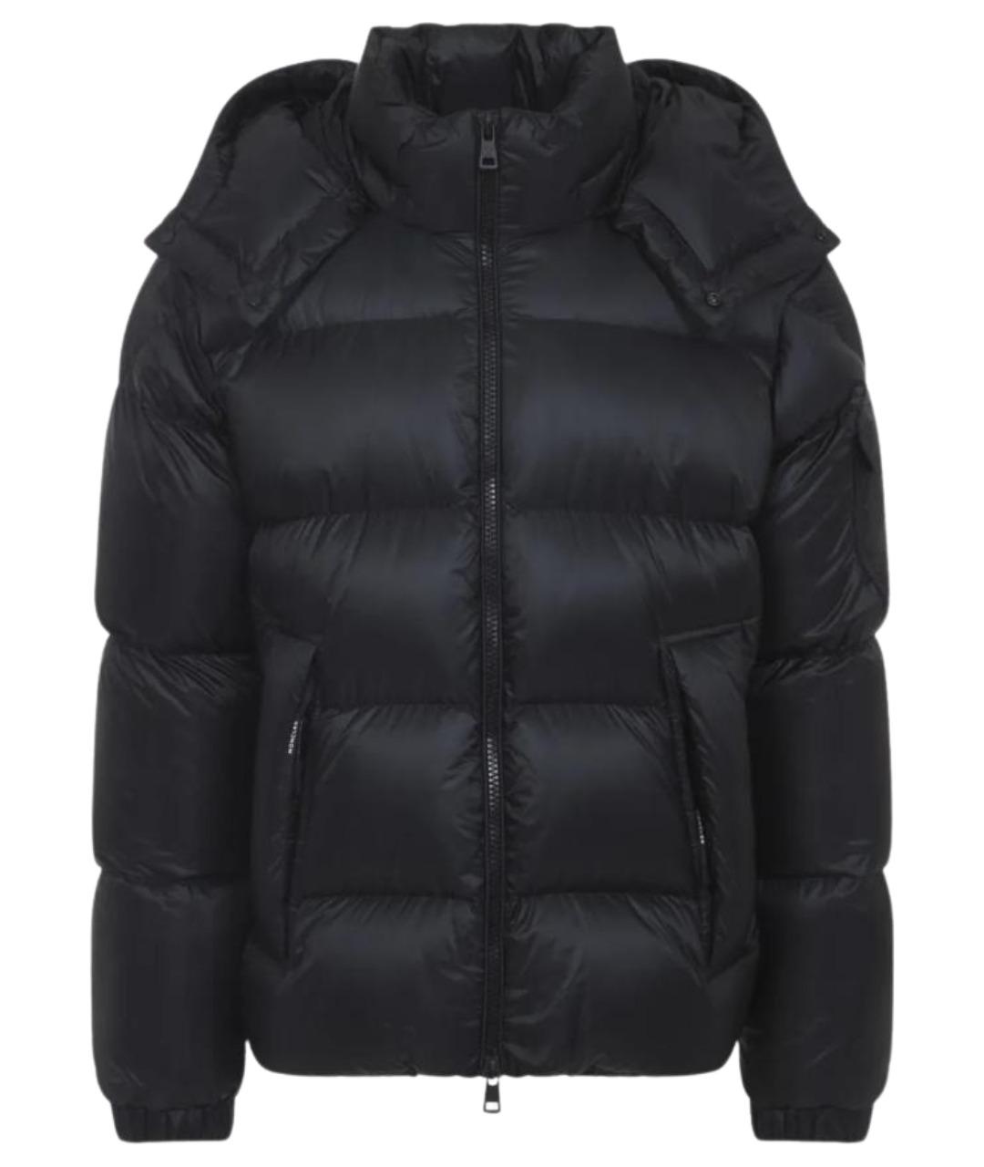 MONCLER Черная синтетическая куртка, фото 1