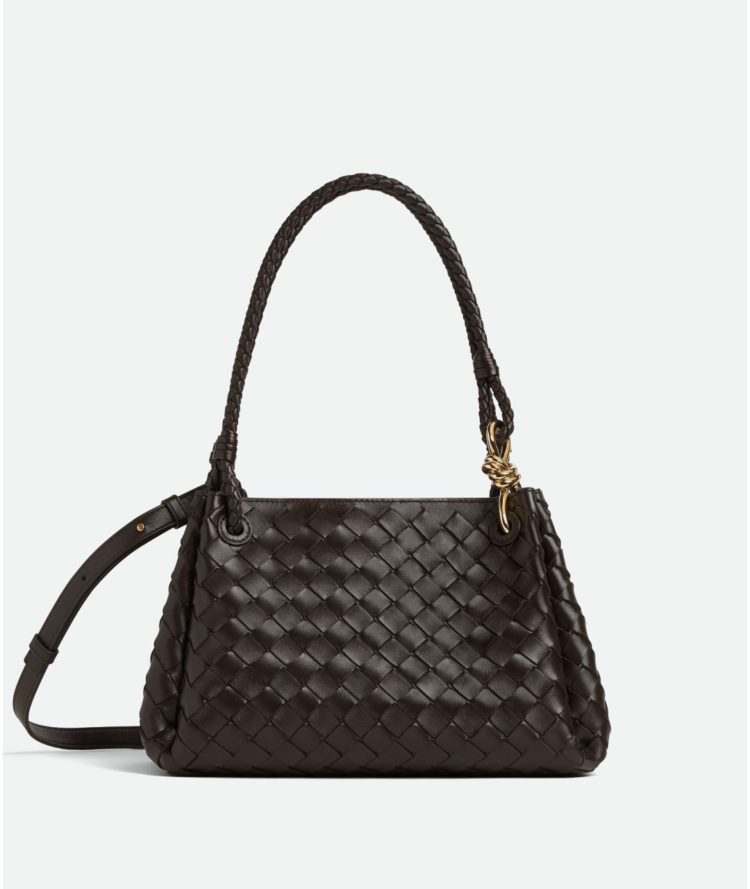 BOTTEGA VENETA Коричневая кожаная сумка тоут, фото 6