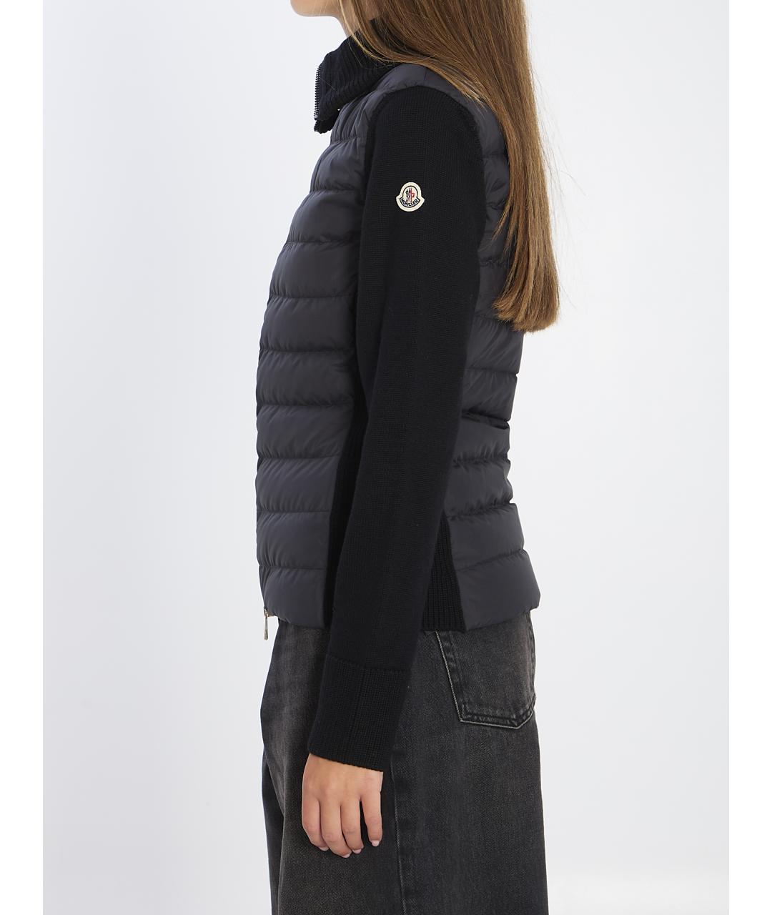 MONCLER Черный кардиган, фото 4