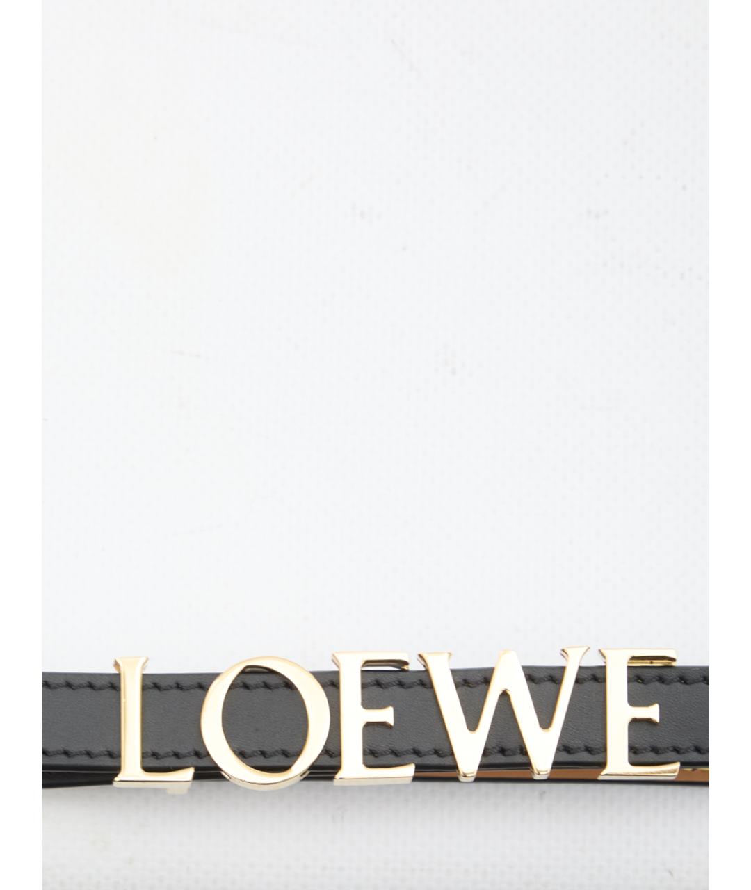 LOEWE Черный кожаный ремень, фото 3