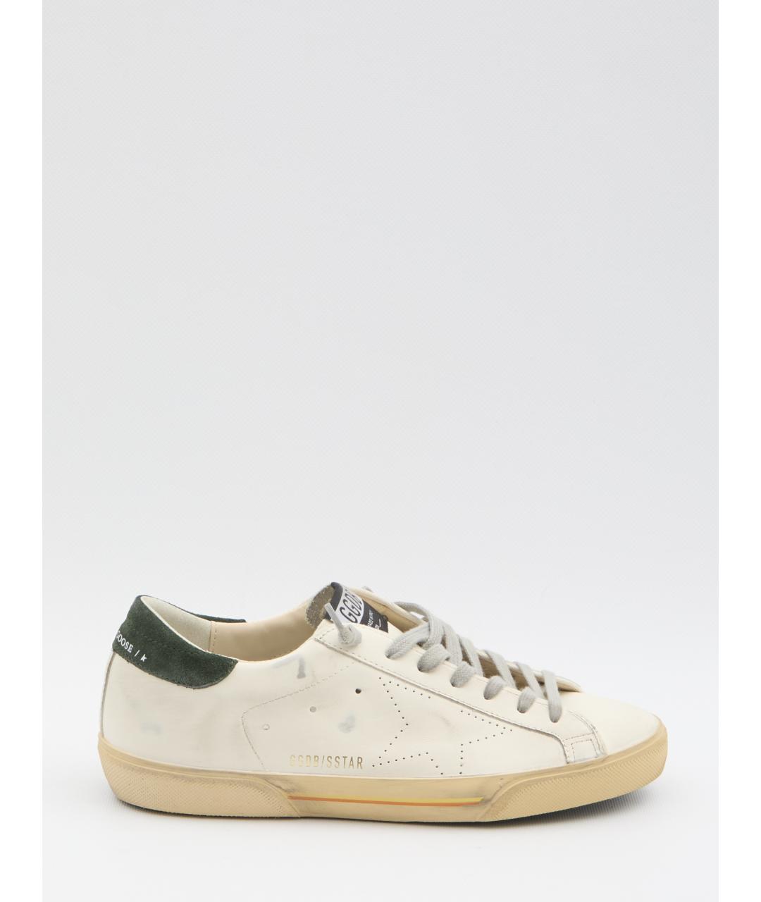 GOLDEN GOOSE DELUXE BRAND Белые кожаные низкие кроссовки / кеды, фото 6