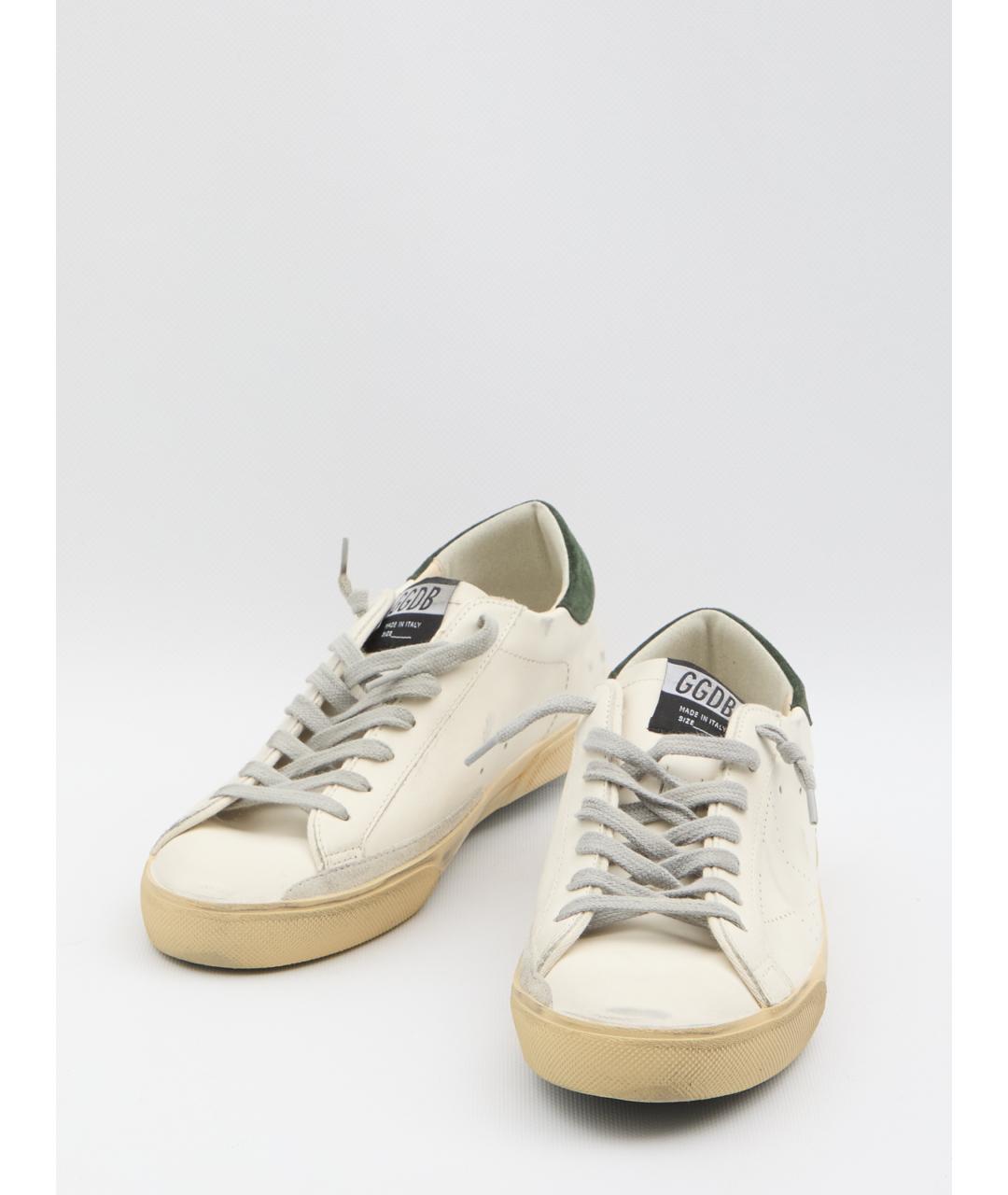 GOLDEN GOOSE DELUXE BRAND Белые кожаные низкие кроссовки / кеды, фото 5