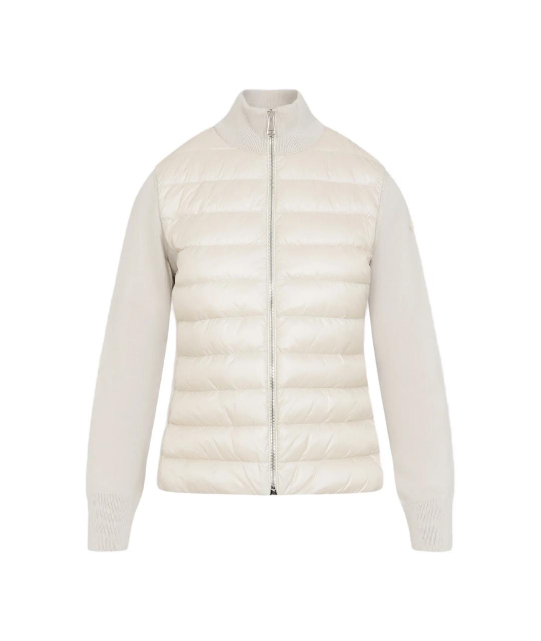 MONCLER Бежевый шерстяной кардиган, фото 1