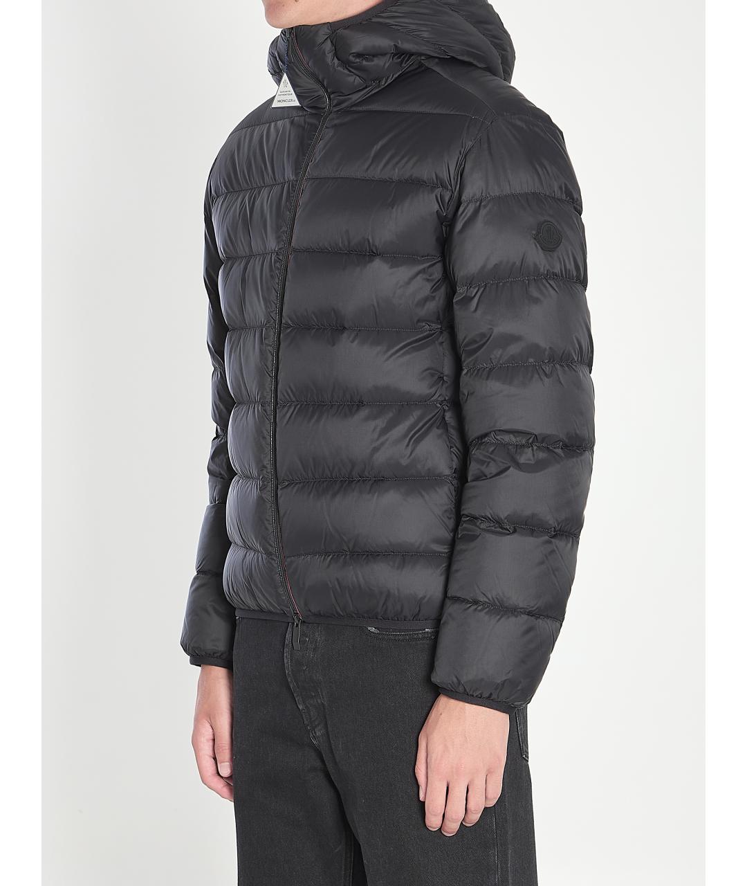 MONCLER Черная синтетическая куртка, фото 3