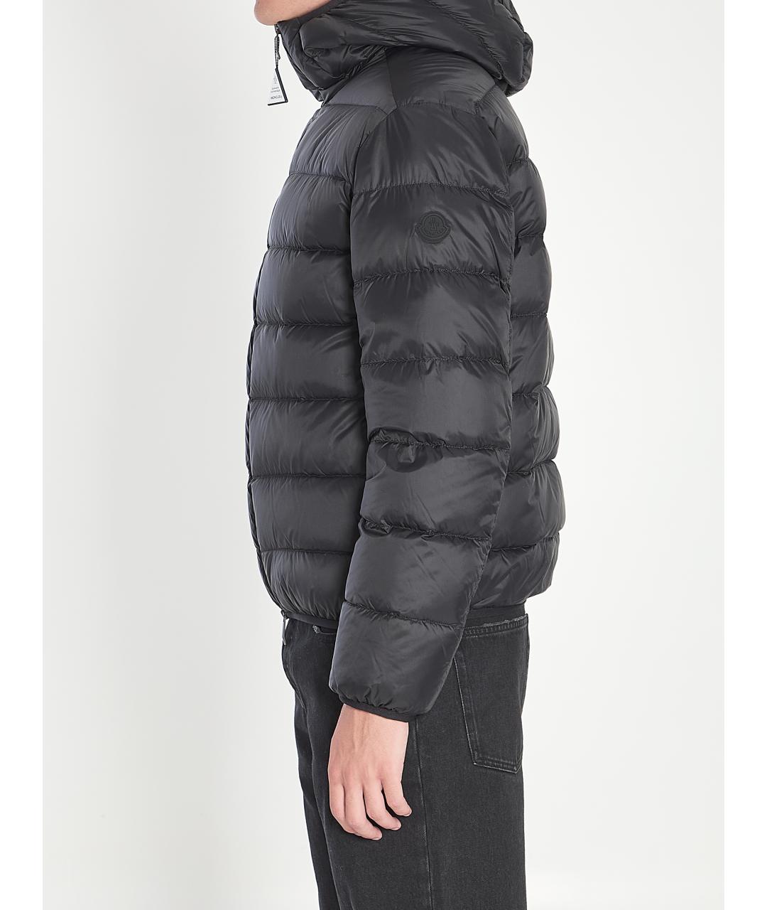 MONCLER Черная синтетическая куртка, фото 4