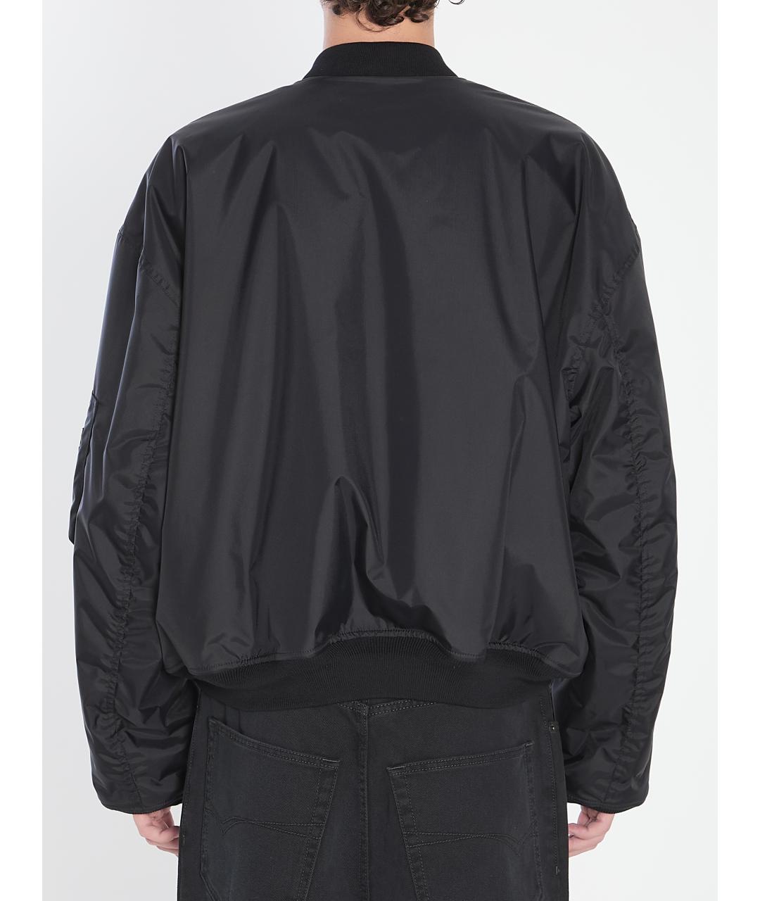BALENCIAGA Черная полиамидовая куртка, фото 5