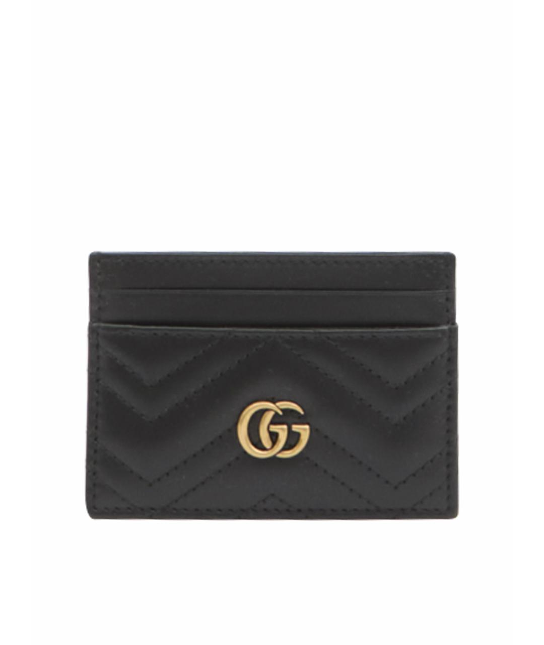 GUCCI Черный кожаный кардхолдер, фото 1