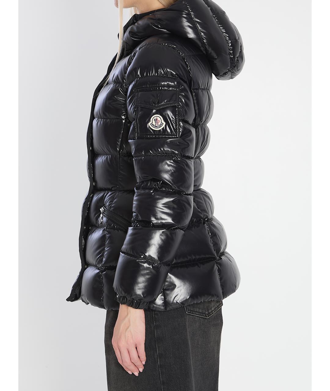 MONCLER Черная полиамидовая куртка, фото 4