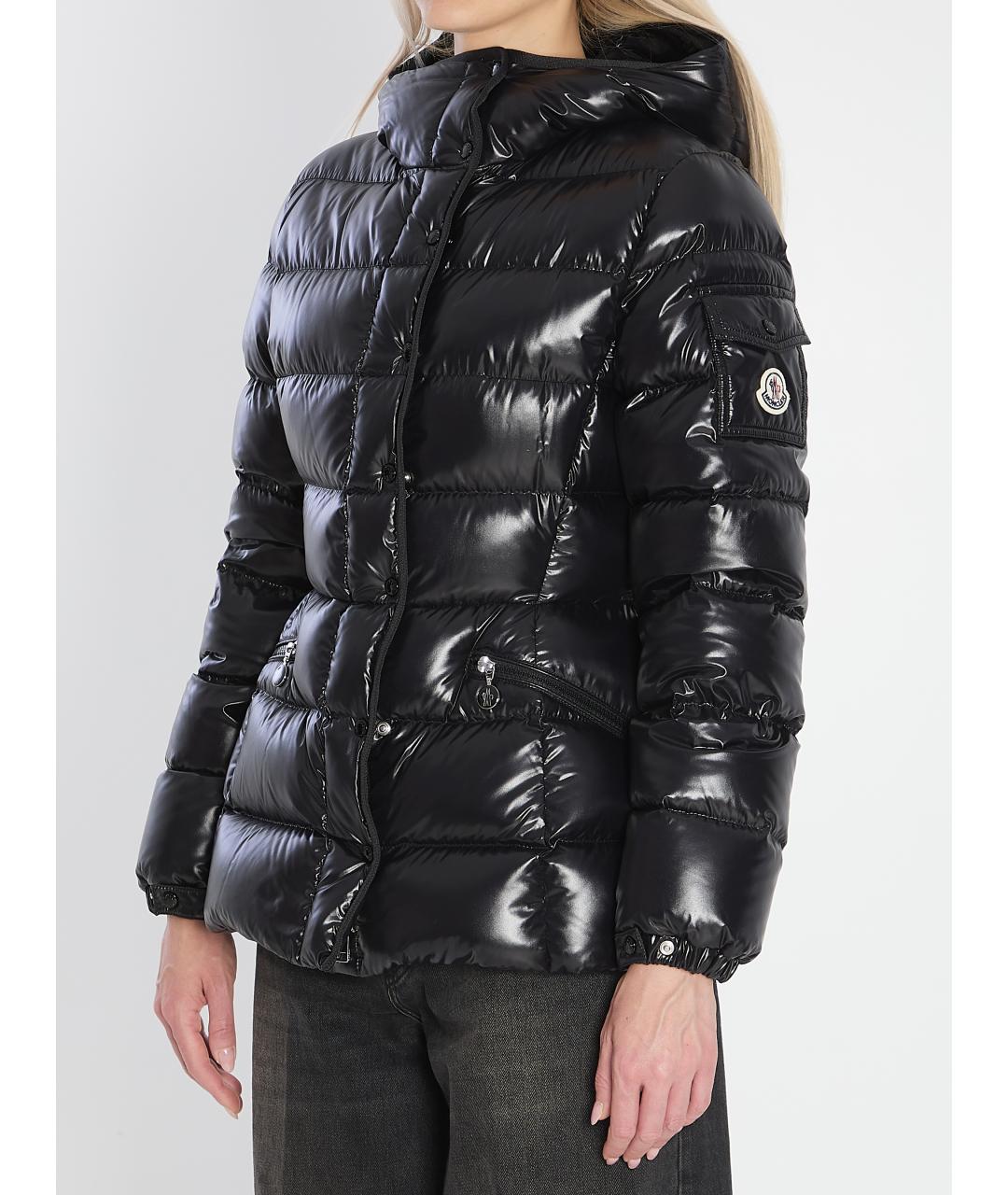 MONCLER Черная полиамидовая куртка, фото 3