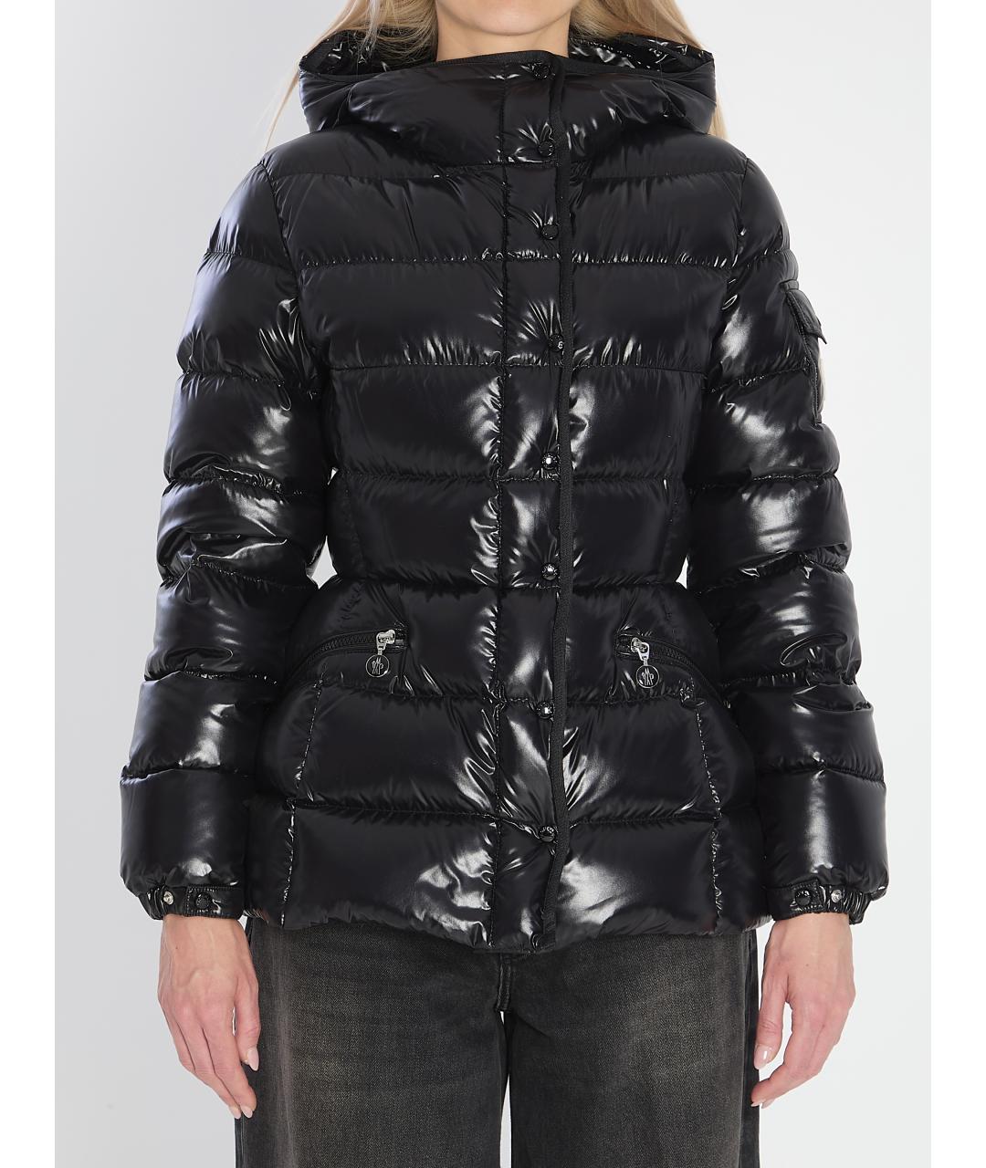 MONCLER Черная полиамидовая куртка, фото 2