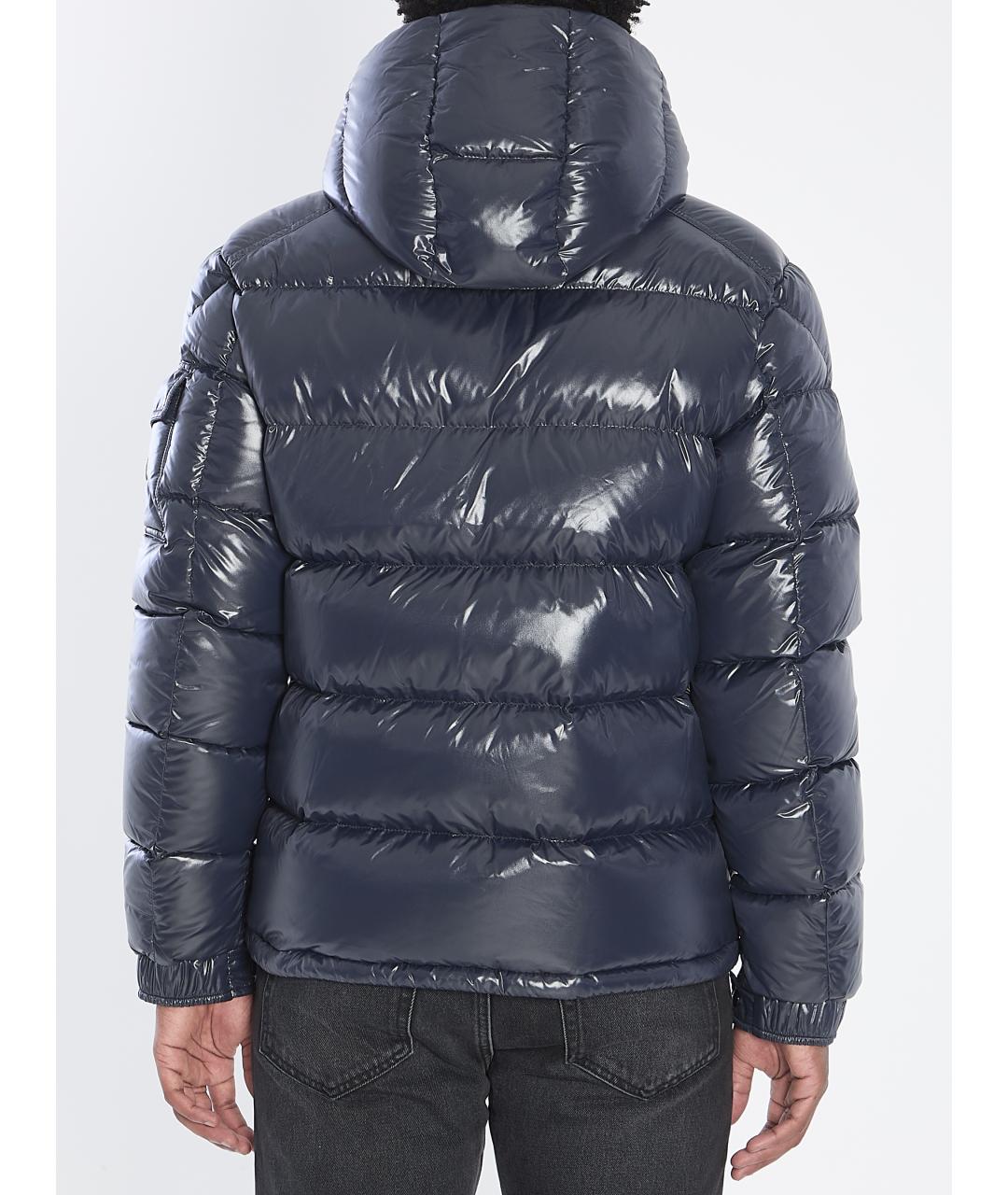 MONCLER Синяя полиамидовая куртка, фото 5