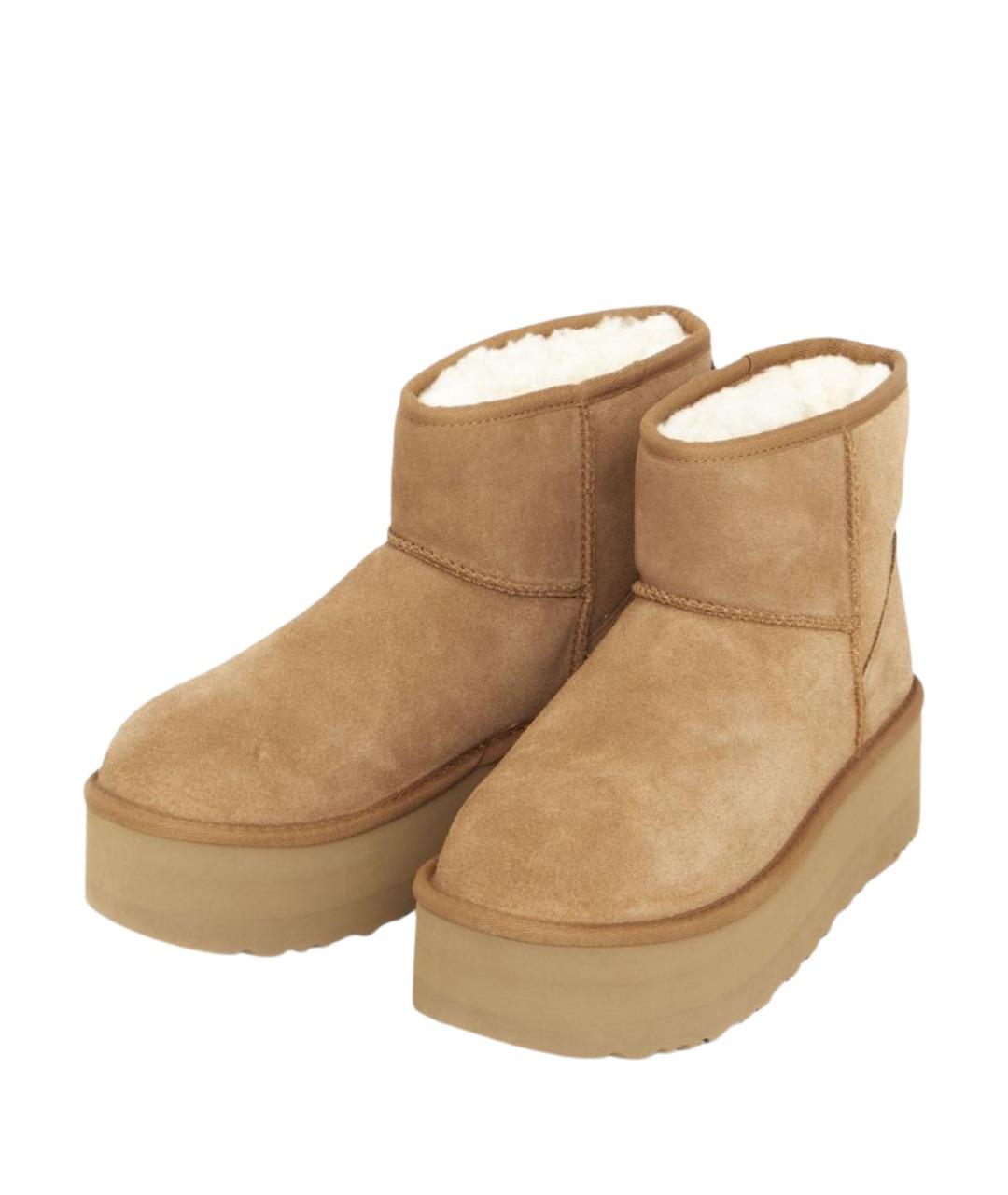 UGG Коричневые замшевые ботинки, фото 5